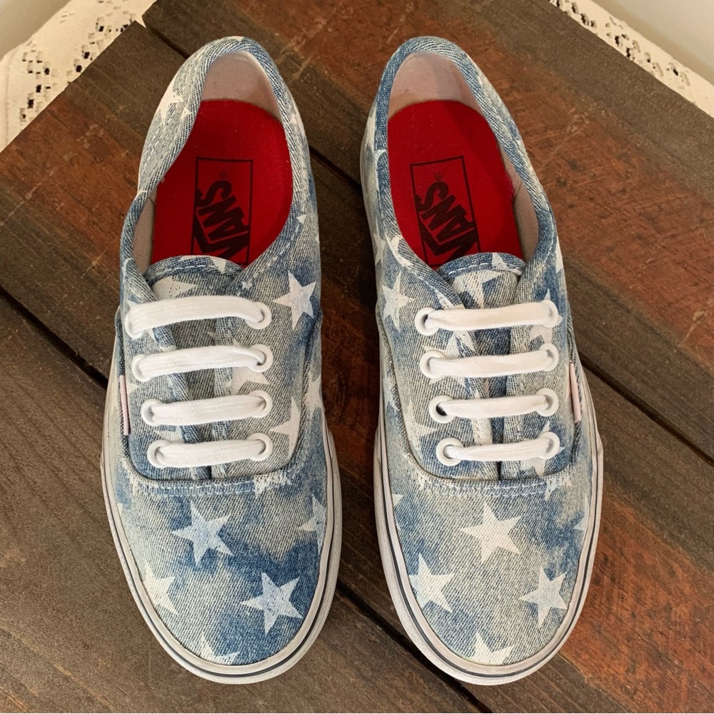 Vans Denim and Stars Unisex Skate Sneakers - Picture 5 of 11